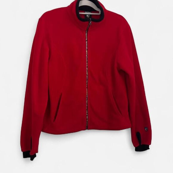 Y2K Retro Hikecore Red Kühl Fleece Zip-Up – Multicolor Zipper (Size M) - Picture 2 of 8